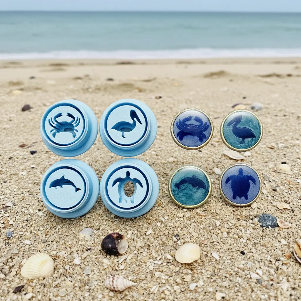 Coastal Animals polymer clay cutters Coastal Animals polymer clay cutters
