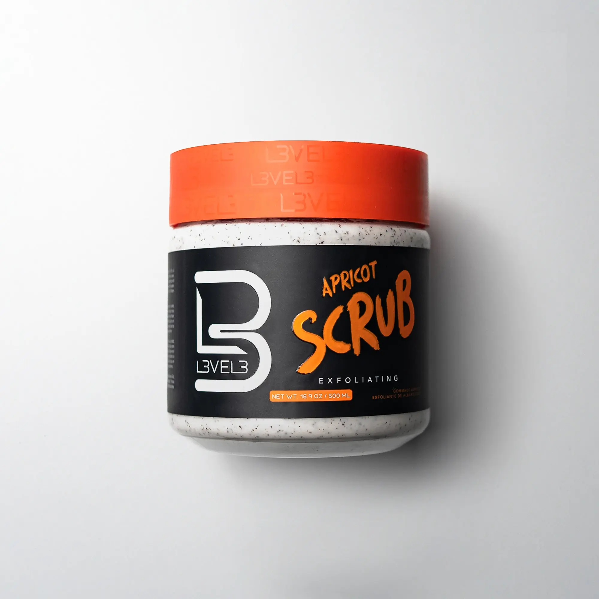L3VEL3 Apricot Facial Scrub - Exfoliating Cleansing for Gentle Exfoliation - Clear Formula for Radiant Skin