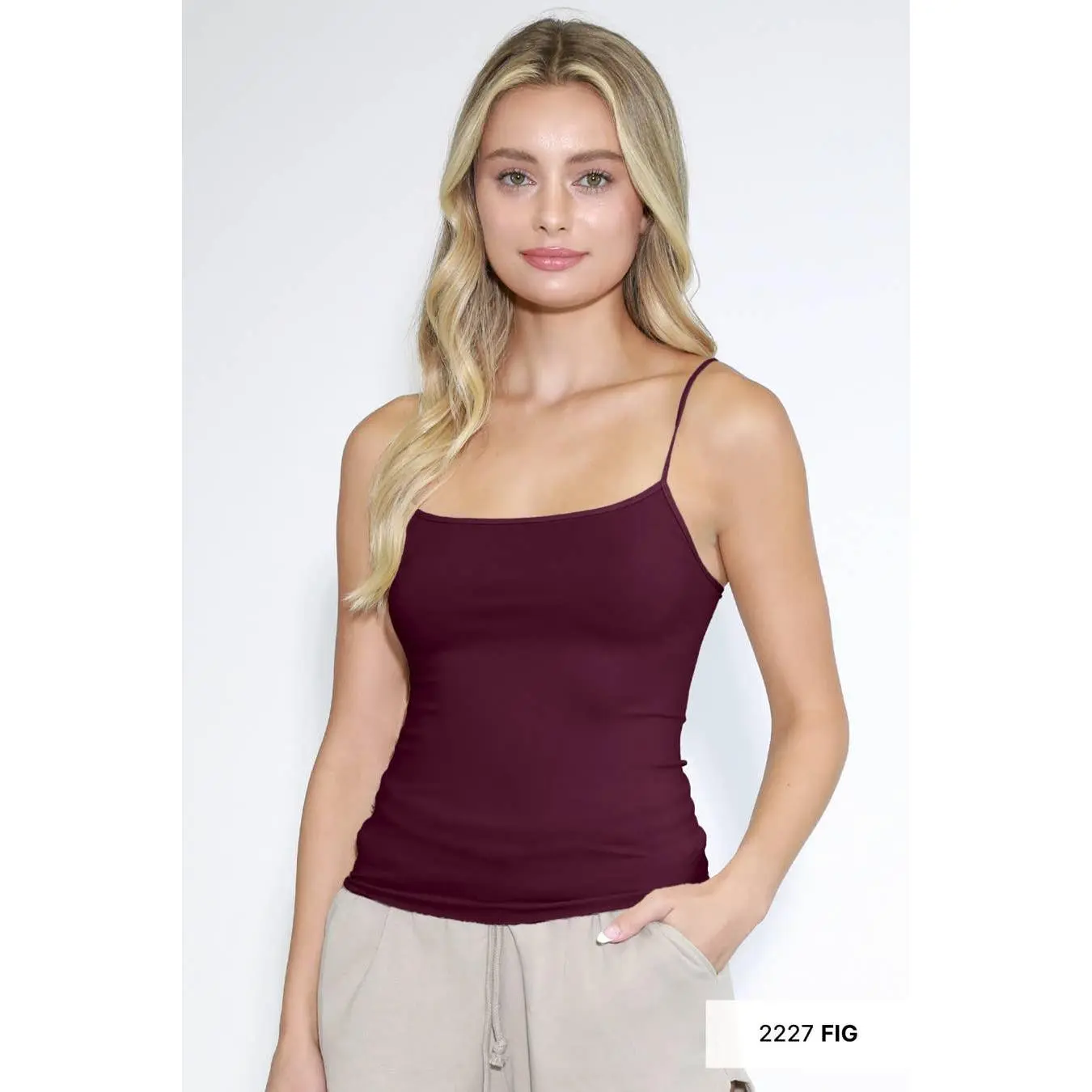Short Length Seamless Camisole – Fitted Jersey Knit Tank Top | Made in USA