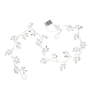 August & Leo 6' Jeweled Leaf LED Garland
