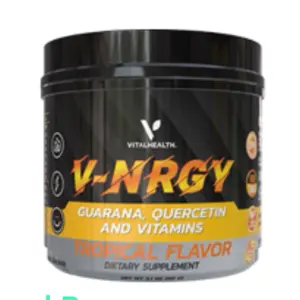 V-NRGY Edible Dietary Supplement for Fitness Lovers Natural Sport Beverage Healthcare Vitamin with Guarana Quercetin and Vitamins