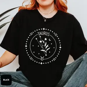 Taurus T-Shirt | Zodiac Sign Shirt | Taurus Gift for Her | Horoscope Tee | Zodiac Taurus Birthday Shirt | Taurus Sweatshirt