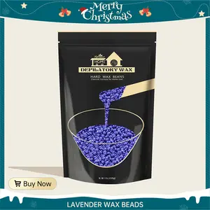 Lifestance Hard Wax Beans Hair Removal Kit, 1lb Large Refill Stripless Waxing Beans for Women Men Waxing Depilatory Violet Pearl Wax Beads