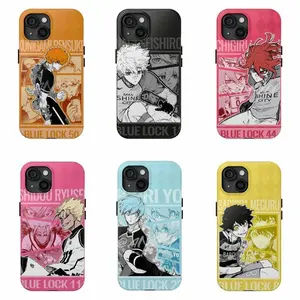Blue Lock Anime Manga Junior Football Graffiti Art Tough Phone Case. Japanese Sports Aesthetic Heavy Duty Shockproof Protective Smartphone Cover Suitable for iPhone 17-11 Pro Max/Plus and  Samsung Galaxy S23-25 tiktokshopspringglowup