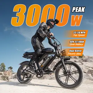 【SummerVibes】Movcan V30Max/V30ProMax Adult Electric Bike, 2000W/3000W Peak，Top Speed 33/38MPH, 48V 31.2/40AH Dual Removable Batteries, 80-120 Mi Range, Full Suspension All-Terrain Off-Roading Bicycle, Dual Disc Brakes, LED Headlight, UL 2849 Certified,, E