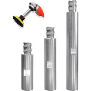 3 Pcs M14 Angle Extension Shaft Set, Aluminum Alloy Angle Extension Rod Polishing Machine Adapter, 75mm, 100mm, 140mm Length