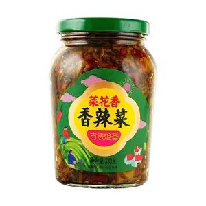CAIHUAXIANG Spicy Pickled Mustard Greens 330g - Savory Condiment for Congee & Rice
