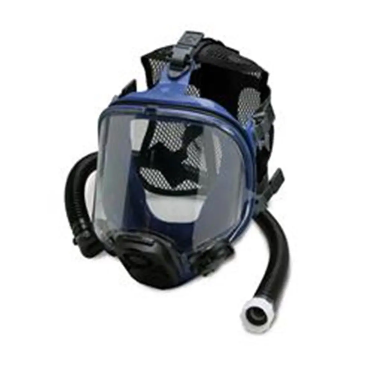 Allegro Industries Men's Silicone Full Face Respirator, Over The Shoulder Protective Mask with an Anti-Fog Lens and Deep Chin Pocket for a Comfortable Fit, Adjustable, Better Durability, Distortion-Free Viewing