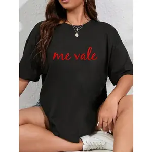 Women's 100% Cotton Vintage Everyday T-Shirt - Casual Graphic Streetwear Top with Unisex Me Vale Spanish Mexico Latino No Me Importa Design