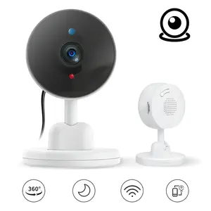 Wired 1080P Indoor Security Camera,Pet Camera,Baby Monitor,Smart Human Detection Real Time Alert,Two-Way Audio,IR Night Vision,360° Rotation,24/7Recording,Local/Cloud Storage,For Home Office Garage,Camera Systems