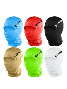 6pcs/1pc Letter Printing Ski Mask Balaclava, Face Mask for Men Women, Windproof Scarf for Snowboard Motorcycle, All Seasons Fitted Baseball Cap