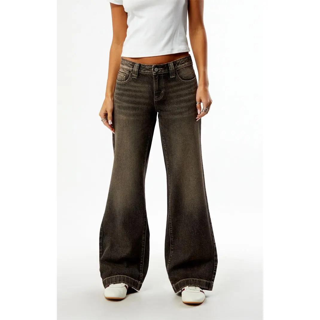 Pacsun Women's Casey Low Rise Baggy Jeans Brown Tint Pacsun Women's Casey Low Rise Baggy Jeans Brown Tint
