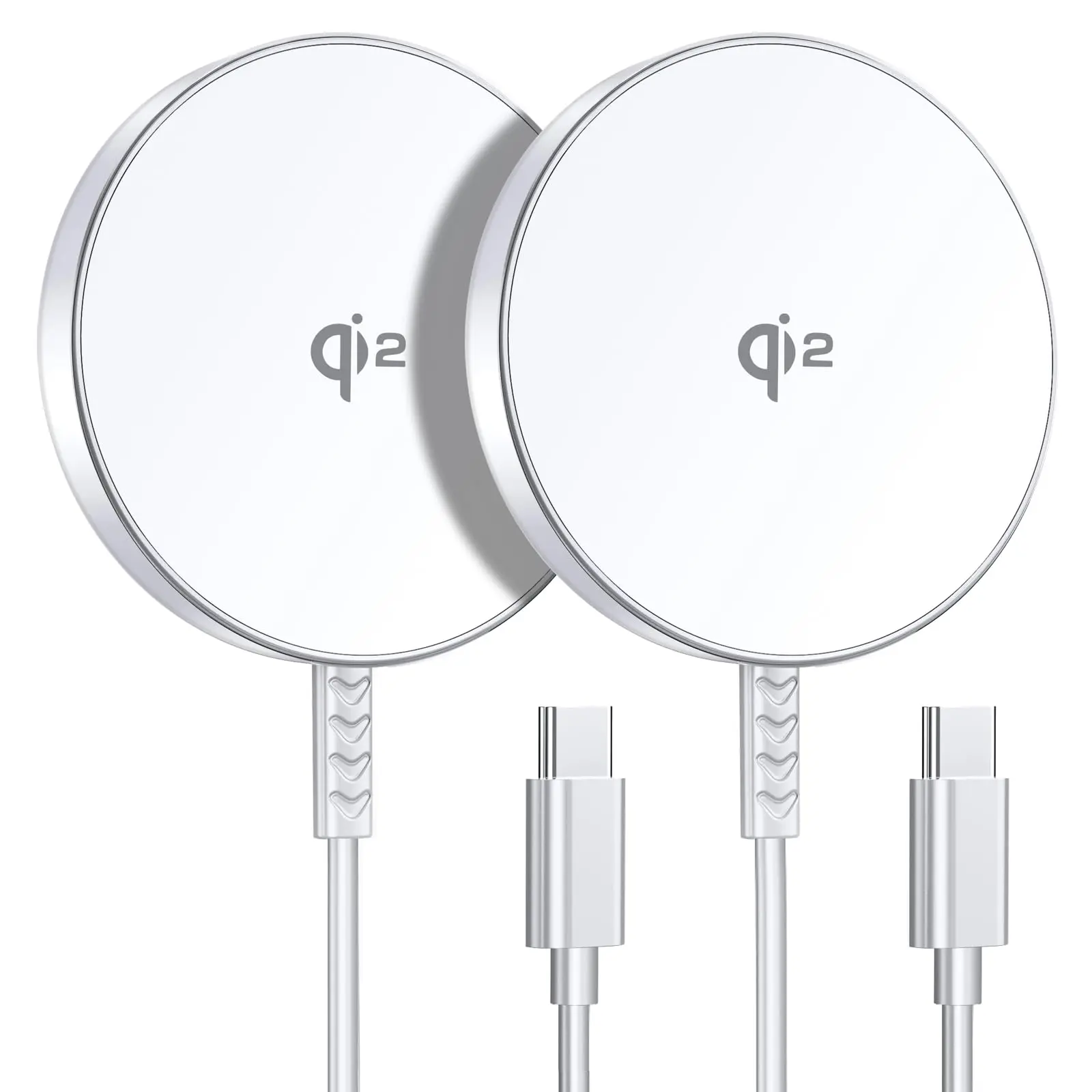 15W Fast Charge Wireless Magnetic Charger Pad with Aluminum Alloy Shell, Compatible with iPhone 17-12, Mobile Phone Charger Cable Accessory, Aluminum Shell