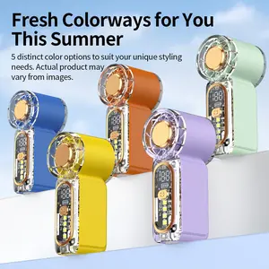 X699 Mini High-Speed USB Handheld Fan with 100 Speed Settings, LED Lighting and Dual Light Modes for Ultimate Cooling Comfort