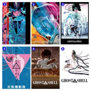 Ghost in the Shell 1995 Poster, Living Room Wall Art, Man Cave Art, Vintage Anime Lover Gift, Home Decor - No Frame