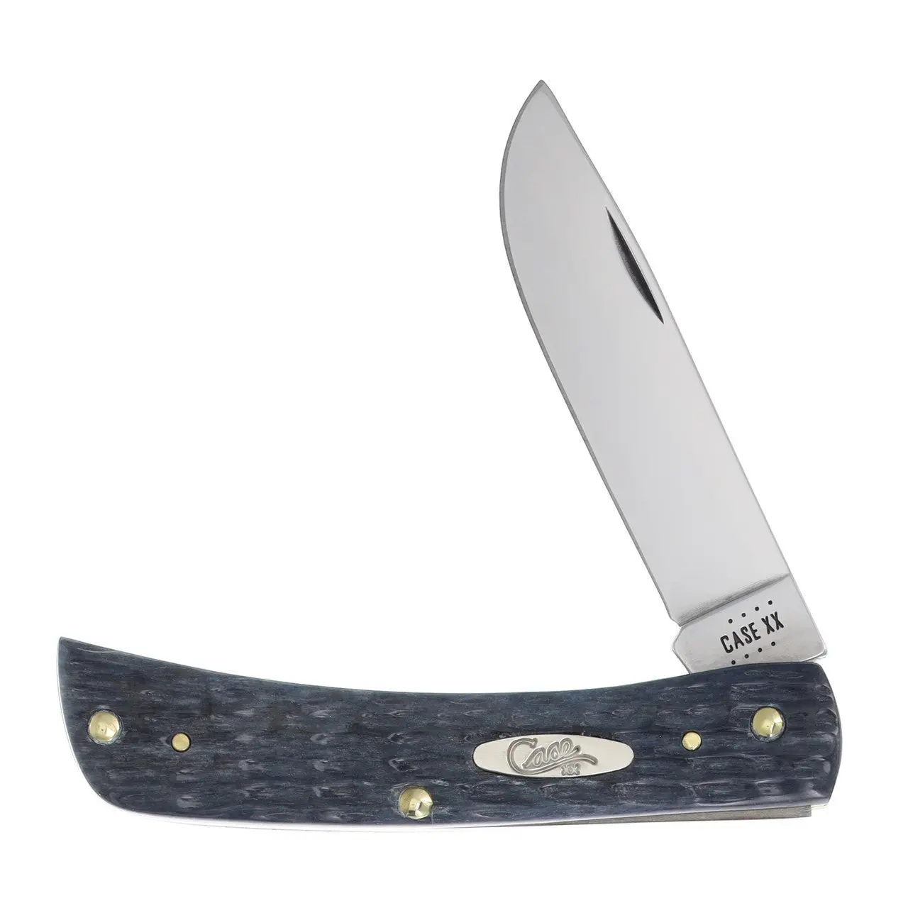 Case Gray Pocket Worn Jigged Bone Sod Buster Jr.
