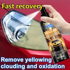 Headlight Restoration Spray – Instantly Clears Yellow & Foggy Headlights | Car Headlight Cleaner All Automotive Spray Kit