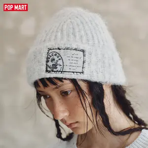 POP MART Hirono Living Wild - Freedom Island Appliqued Printed Beanie