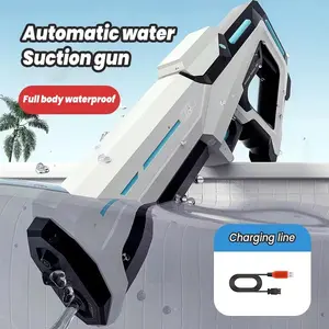 New Pulse High Pressure Electric Large Capacity Outdoor Water Gun, Automatic Absorption and Strong Spray Function, Kids Birthday Gift Beach Party Toy, Water Blasters