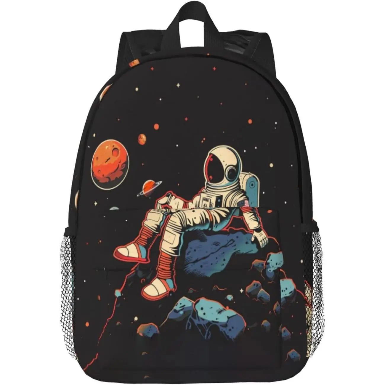 Astronaut Backpack for Teens Children Space Universe Bags Galaxy Primary Middle Spaceman Student Daypack Gifts Lightweight Waterproof Travel Backpack