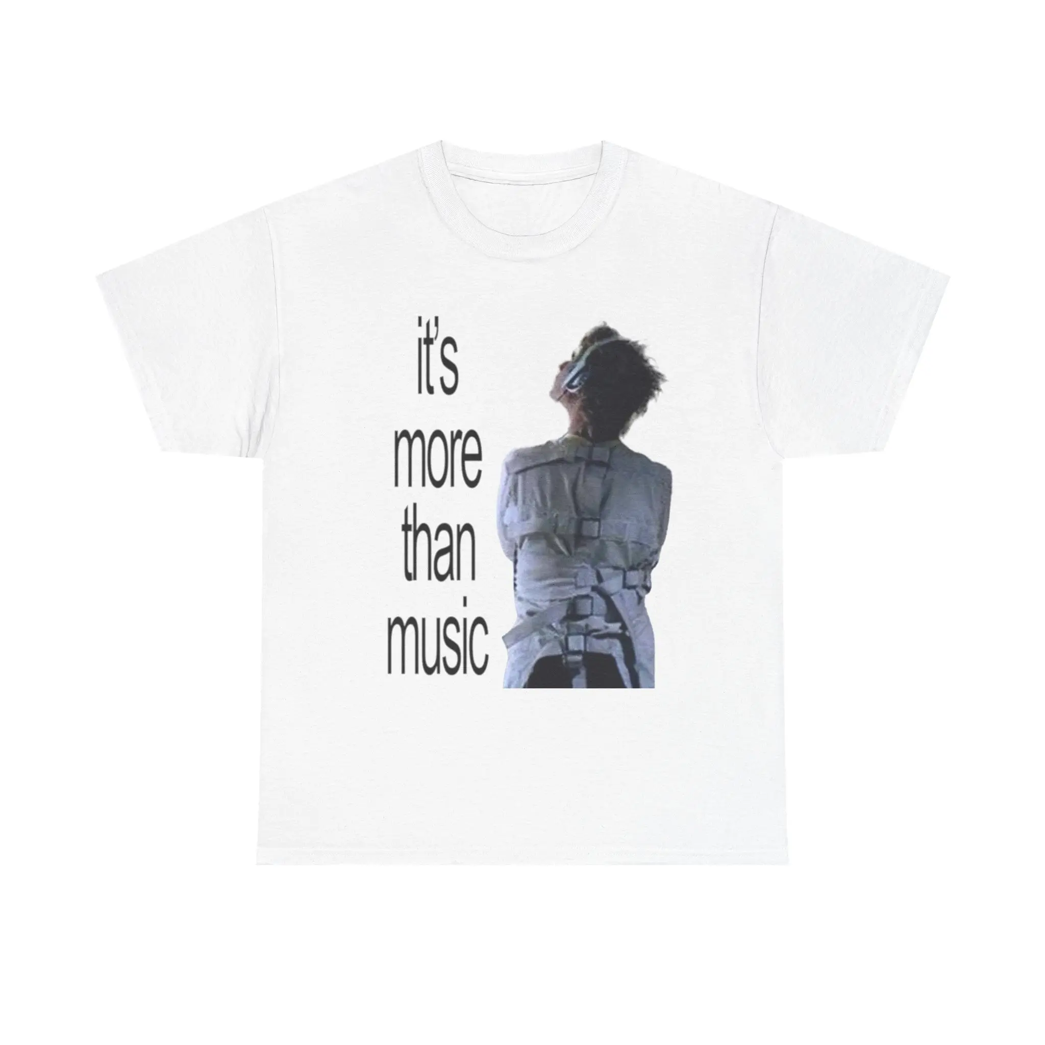 it's more than music T-Shirt| person in straitjacket listening to headphones Tee