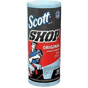 Kimberly-Clark 75130 SCOTT Shop Towel Roll, 55 Count (Pack of 1)