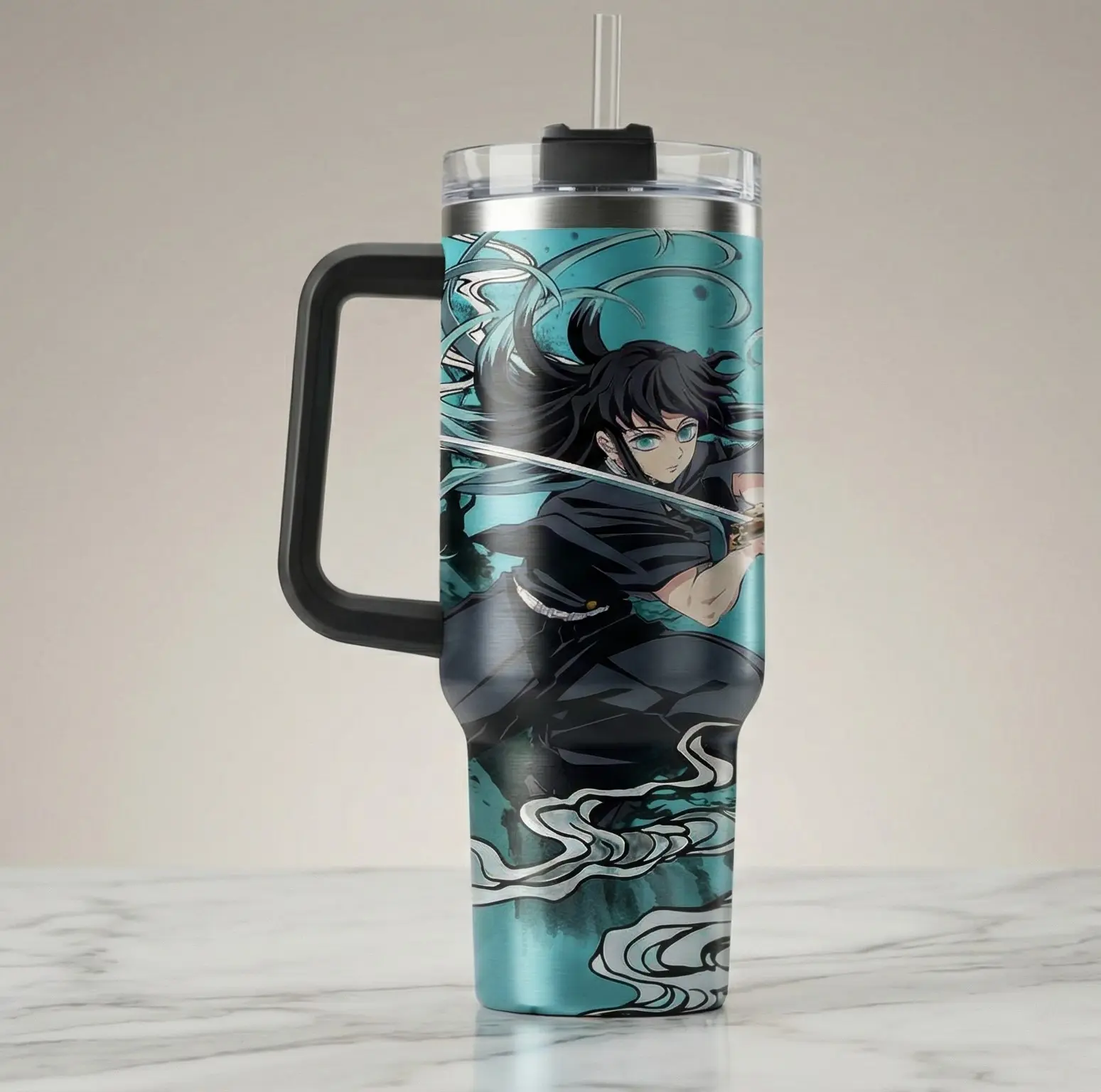 Demon Slayer Muichiro Tokito Kimestu no Yaiba 40oz Stainless Steel Tumbler