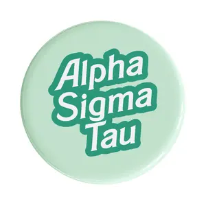 Alpha Sigma Tau Dreamhouse Sorority Button