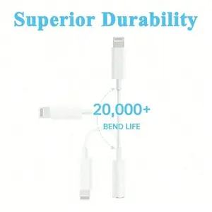 3.5mm Headphone Jack Adapter Cable, Audio Adapter Cable, Music Headphone Converter Cable, Compatible with iPhone, Durable, Audio Conversion