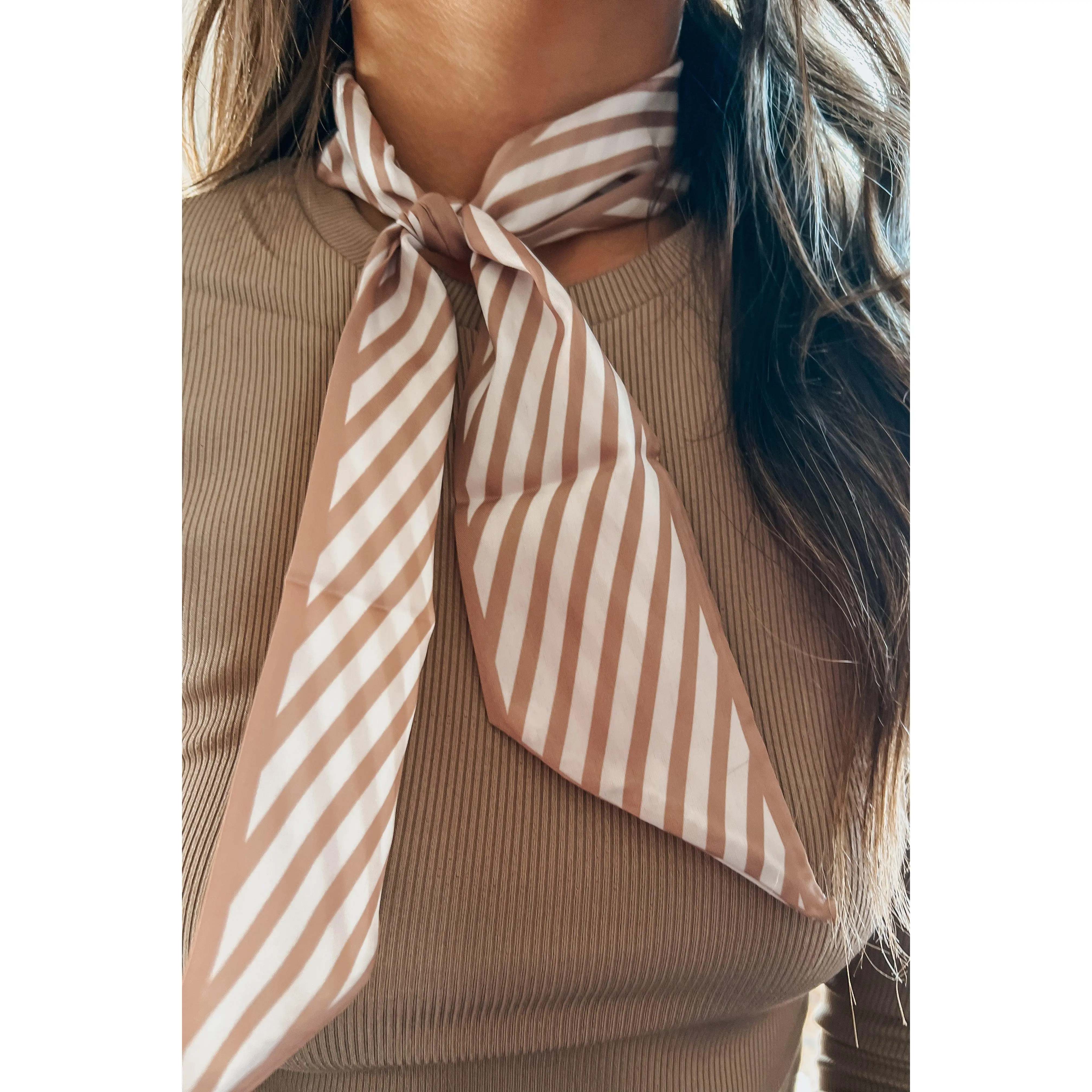 Stripe Twilly | Tan
