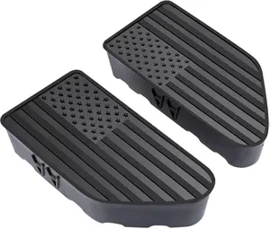 B BRAZIFY Bed Rail Stake Pocket Covers for GMC Chevy Silverado Sierra 1500 2019-2024 2025, GMC Sierra 2500 3500HD 2020-2024 2025, Truck Caps Rear Holes Plugs Covers Black