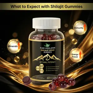 | 8-IN-1 | Green Pigeons Himalayan Shilajit Gummies Advanced Edition With Ashwagandha, Gokshura & other herbs | Sports and Fitness | 60 Gummies 2-Month Pack