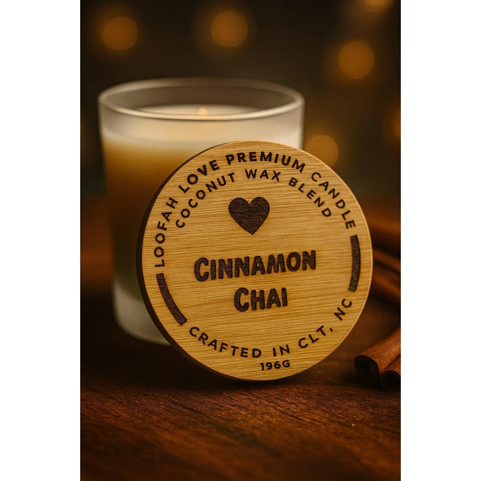 7 oz Hand-Poured Coconut-Woody Scent Household Candle with Crackling Wooden Wick, 40h Approx. Burn Time, Cozy Home Decor, Home Fragrance Freshener, Cozy Smell, Cabin-By-The-Fire Vibe