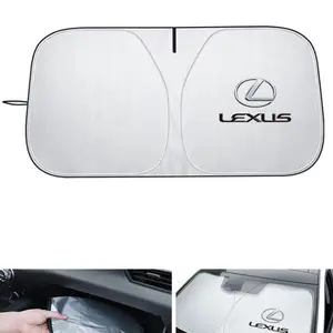 Car Windshield Sun Shade Cover Visor, Blocks UV Reflective Sticker for Lexus Ct200h Es Fsport Gs Gx Is Ls Lx Nx Rx Ux, Car Interior Accessories