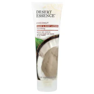 Desert Essence Hand & Body Lotion, Coconut, 8 fl oz (237 ml)