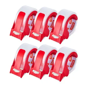 Clear Packing Tape 6 Rolls 65 Yards Clear Shipping Tape with Dispenser 2.7 Mil Clear Packing Tape 6 Rolls 65 Yards Clear Shipping Tape with Dispenser 2.7 Mil