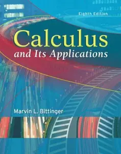 USED Book - Calculus and Its Applications (8th Edition) by Marvin L. Bittinger (Hardcover) - english