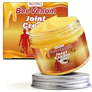 ROZINO Bee Venom Joint Care Cream (150g) - Deep Moisturizing & Pain Relief Formula with Honey & Sunflower Oil, Fast-Absorbing Non-Sticky Cream for Knee, Elbow & Back Discomfort, Natural Anti-Inflammatory Solution