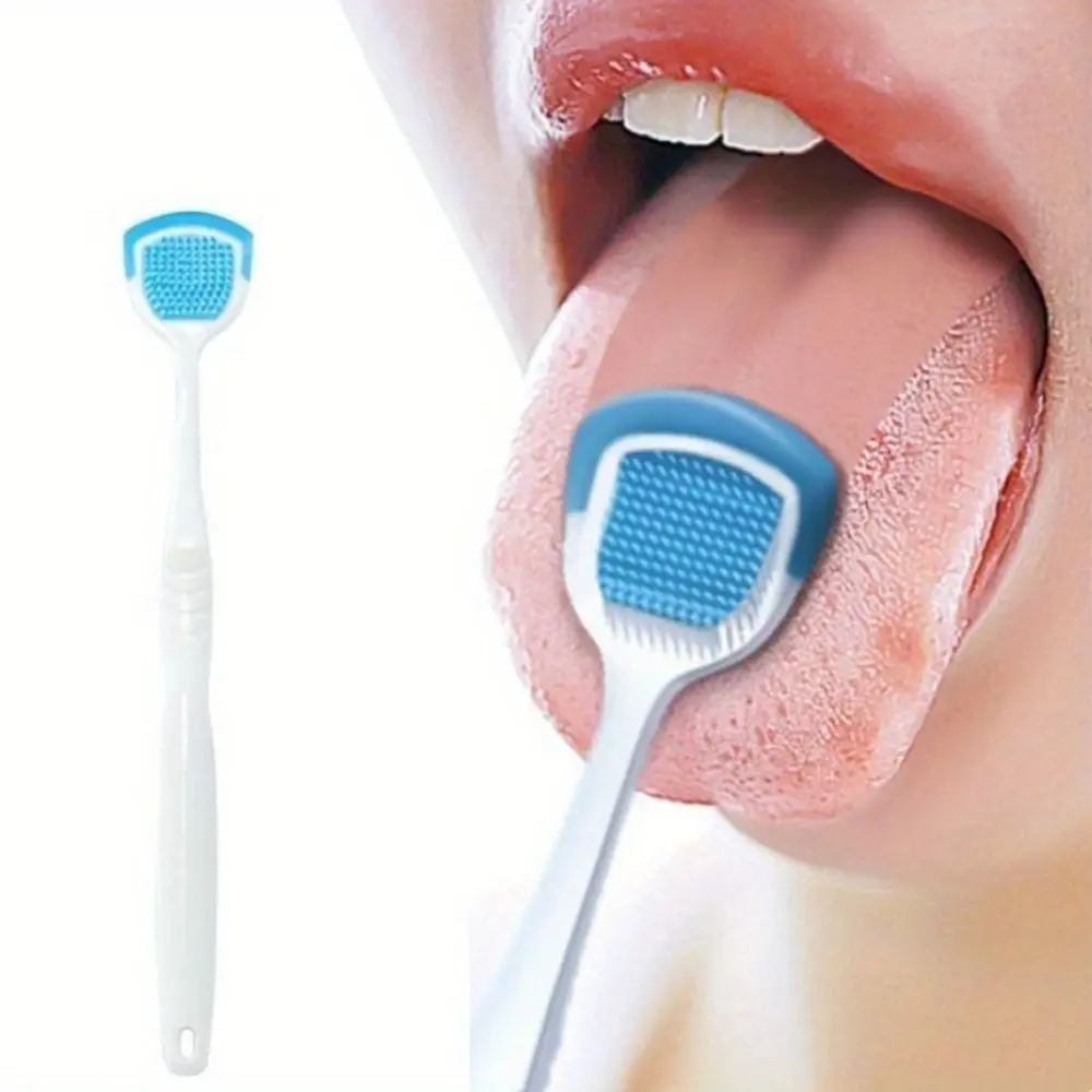 4pcs Tongue Cleaners Adult Kids Reusable Silicone Tongue Scraper Brush Washable Tongue Cleaning Tool Fresh Breath Oral Hygiene