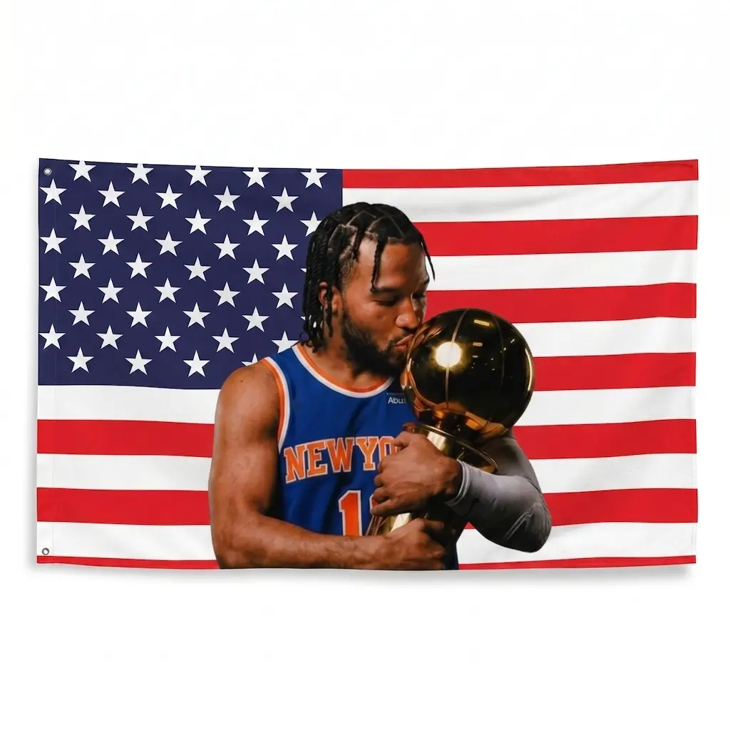 New York Basketball Champion Tapestry, #11 Blue Sports Wall Decor, 3 Point Shooter Poster, NYC Basketball Fan Gift