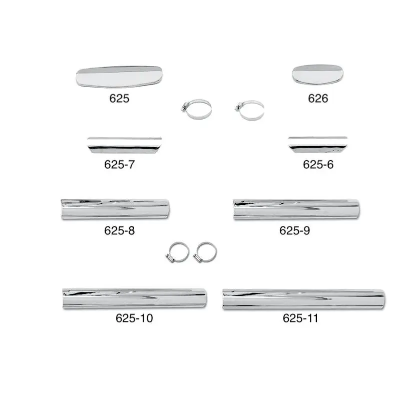 Paughco Chrome Universal Heat Shields #625