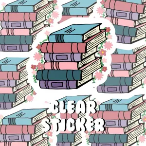 Floral Stack of Books, Floral Books, Book Themed Stickers, Book Nerd Stickers, Book Worm Stickers, Book Related Stickers, Gifts for Bookworm Decor Decorative