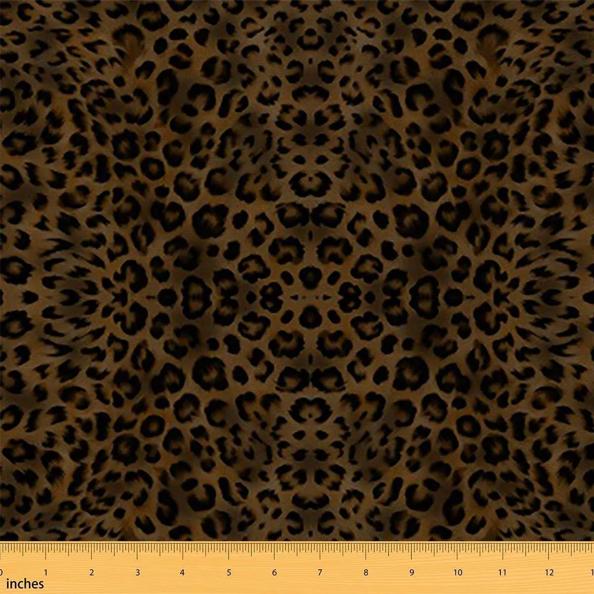 Leopard Print Fabric Cheetah Upholstery Fabric Chairs Safari Soft Flannel Indoor Decor DIY Sewing Craft Projects Wild Animals Brown Black