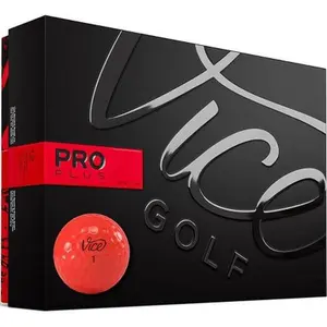 Vice Pro Plus Golf Balls - Neon Red