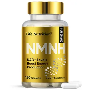 NMNH Dihydronicotinamide Mononucleotide Dietary Vitamin Supplement for NAD+ Support, Cellular Energy & Healthy Aging, 120 Vegan Non-GMO Capsules