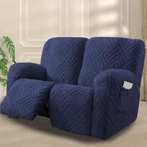 Lavishcover 6-Piece Stretch Recliner Loveseat Chair Cover, Washable, Nonslip Elastic, Soft Sofa Protector for Living Room Home Decor
