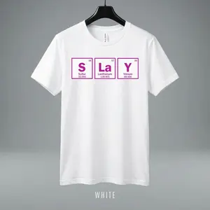 S-La-Y Periodic Table Graphic Shirt – Chemistry Elements Sulfur Lanthanum Yttrium Unisex T-Shirt or Sweatshirt, Science Theme Apparel