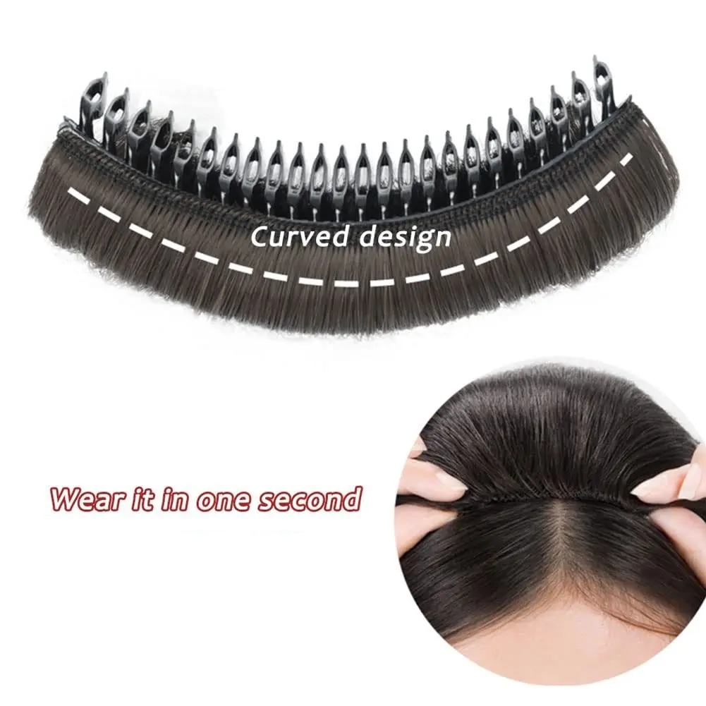 Invisible Hair Padding Comb High Cranial Top Hair Volumizing Insert Lightweight & Secure Instant Volume