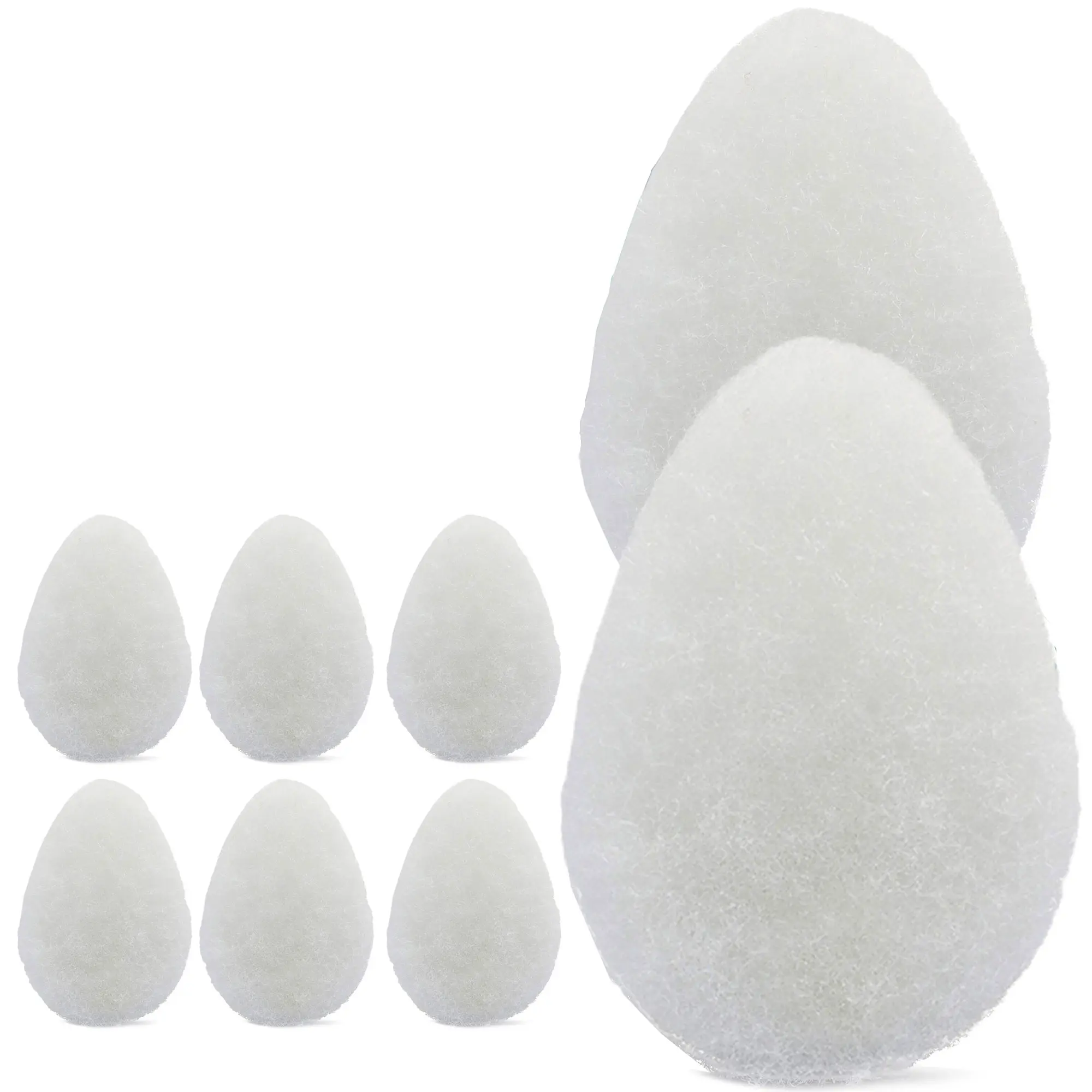 HartFelt 8-Pack Tear Drop Face Scrubbers for Women | Reusable Facial Cleansing & Exfoliating Pads | Makeup Remover Sponges | Made in USA