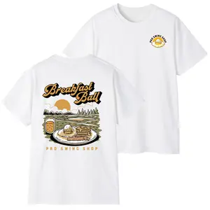 Breakfast Ball Golf T-Shirt – Funny Golf & Brunch Graphic Tee for Men & Women, Vintage Golf Course Design,Retro Golfer Humor Shirt, Soft Cotton Casual Top